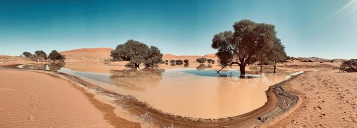 Sossusvlei full of water