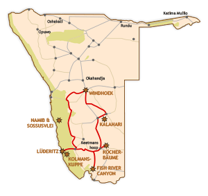 Namibia Südensafari